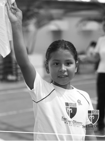 Estudiante de Primaria en una jornada